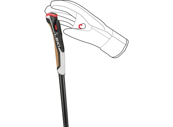 Leki PRC 750 bežecké palice Black-white-dark Anthracite