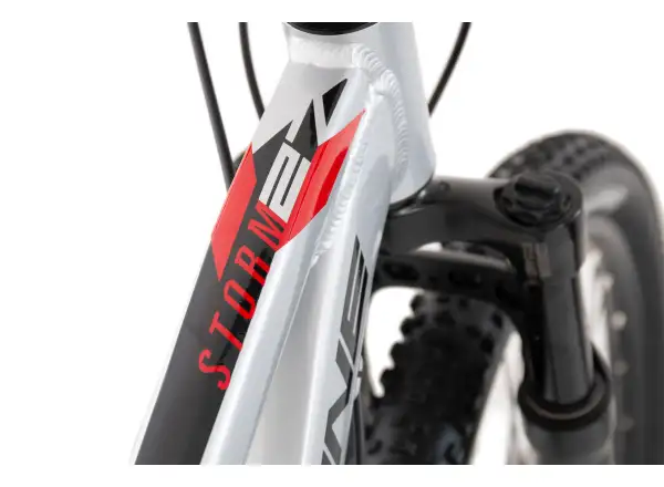 Rock Machine Storm 27 MD gloss silver/black/red detský bicykel