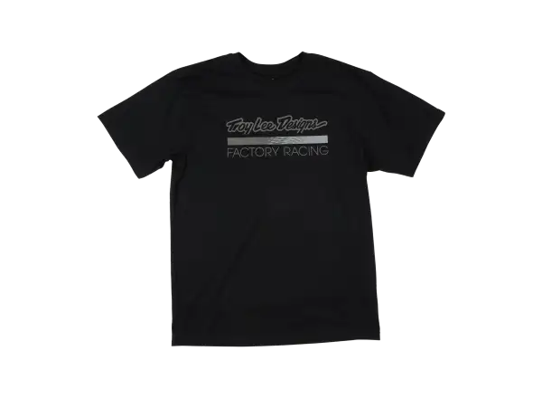 Troy Lee Designs Factory Racing pánske tričko krátky rukáv Black/Reflective