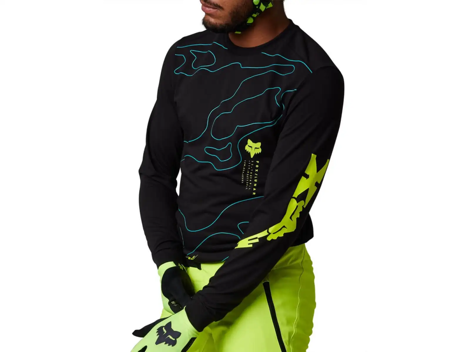 Fox Ranger Lunar Dr Md Ls pánsky dres dlhý rukáv Black