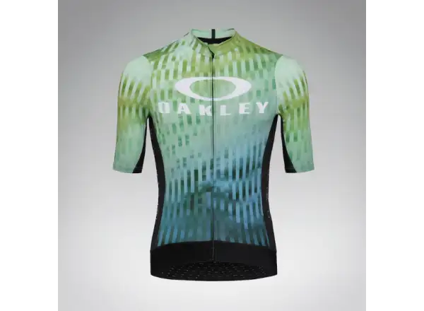 Oakley Icon Training pánsky dres krátky rukáv Green Glitch Print