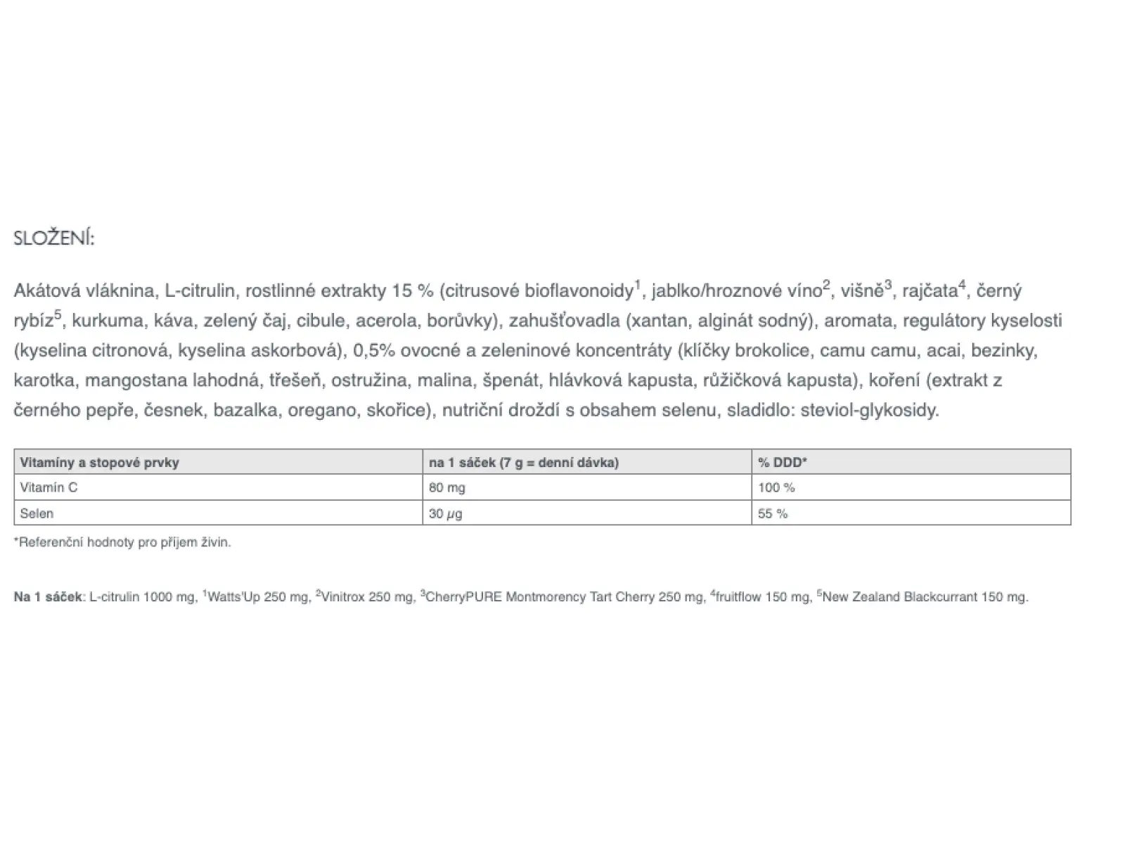 Sponser Nitroflow Performance 10 x 7 g prírodný antioxidačný komplex