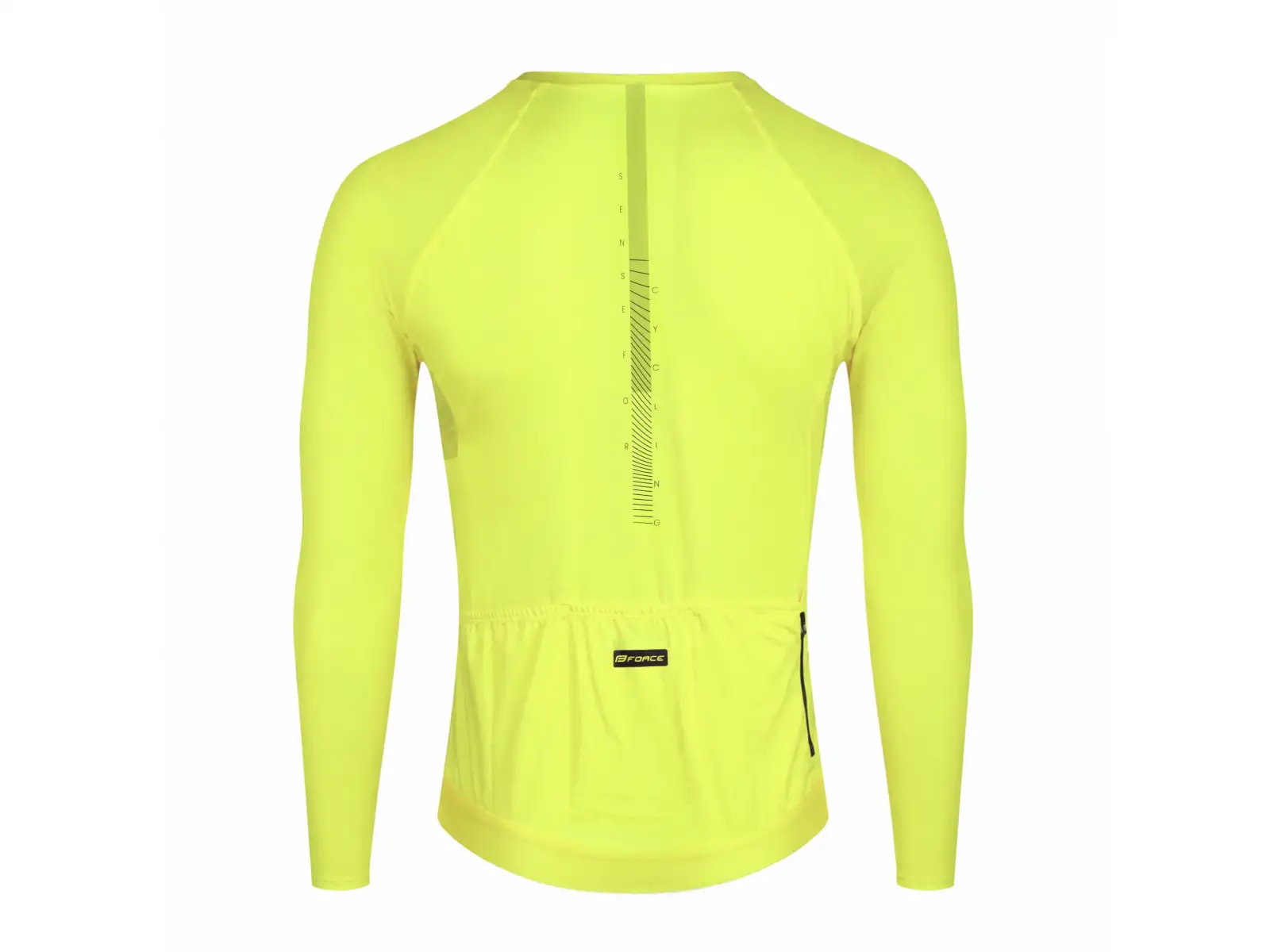 Force Sway cyklistický dres dlhý rukáv fluo
