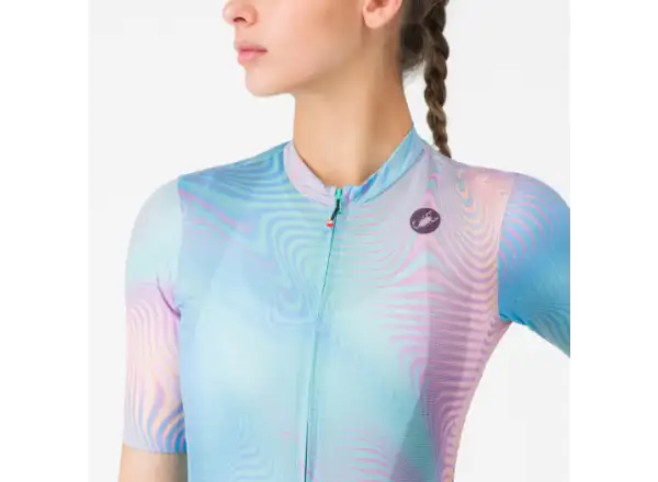 Castelli Cosmic Vortex dámsky dres krátky rukáv Multicolor Pink Green