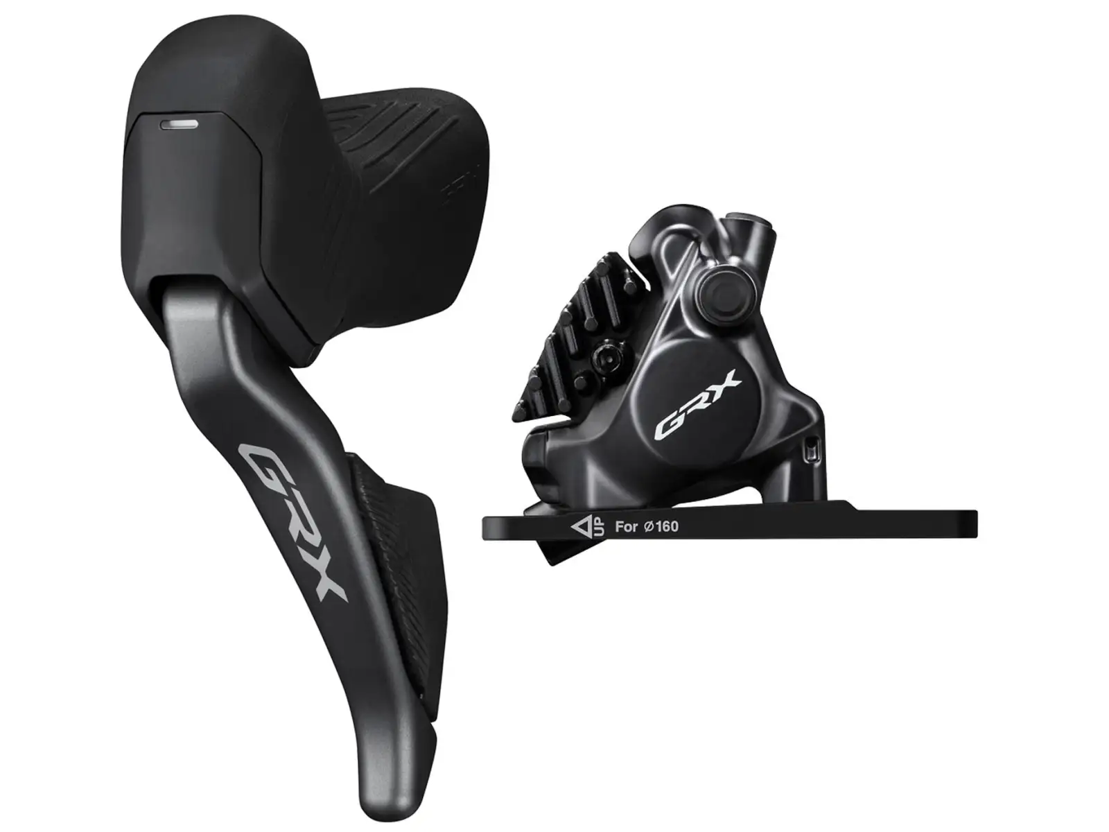 Shimano GRX Di2 ST-RX825 + BR-RX820 2sp ľavá radiaca a predná brzdová páka a strmeň