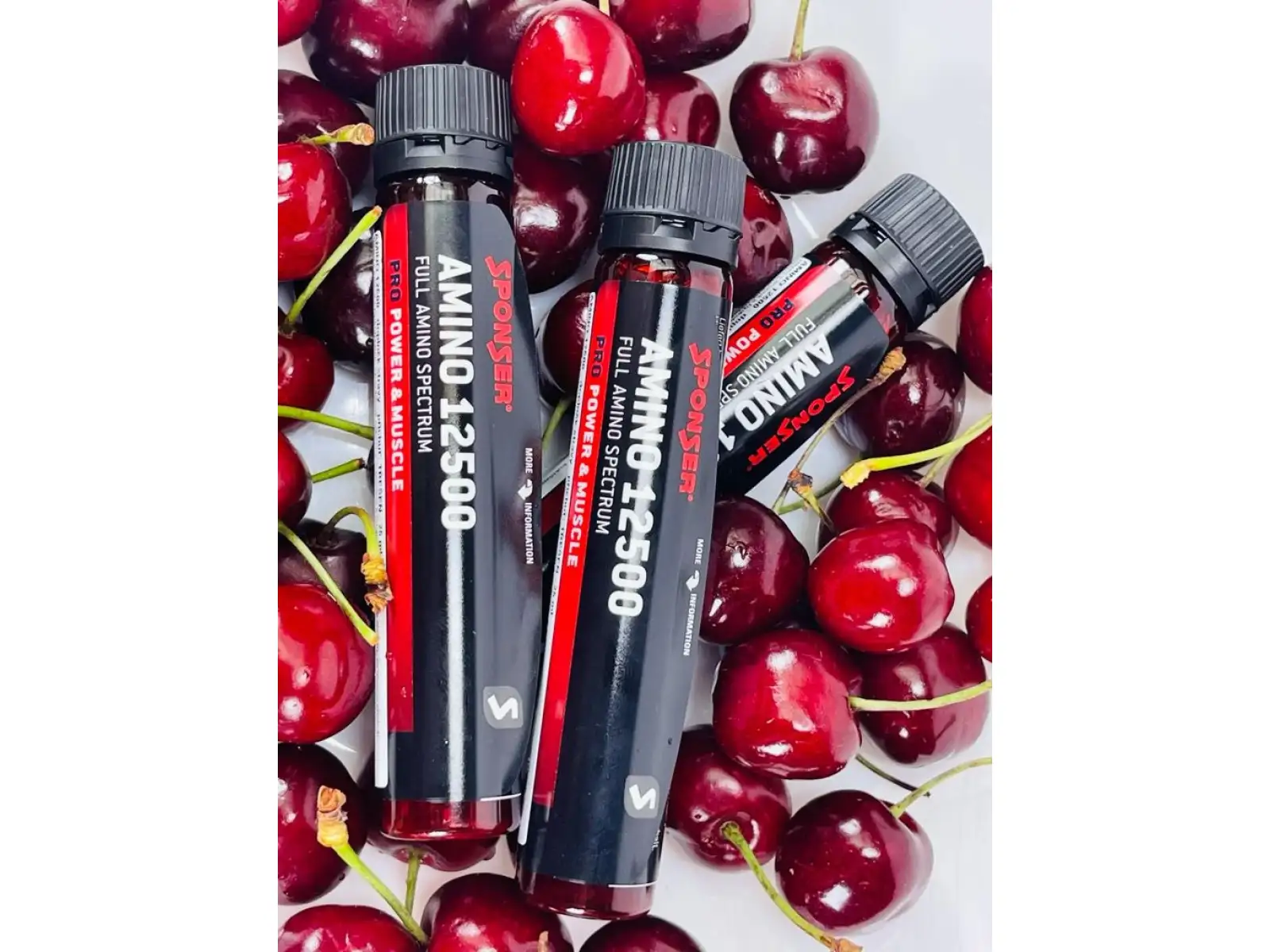 Aminokyseliny Sponser Amino 12500 (25 ml, Cherry)