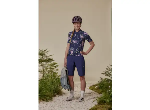 Maloja VilsaM. AOP 1/2 dámsky dres krátky rukáv Deep Black