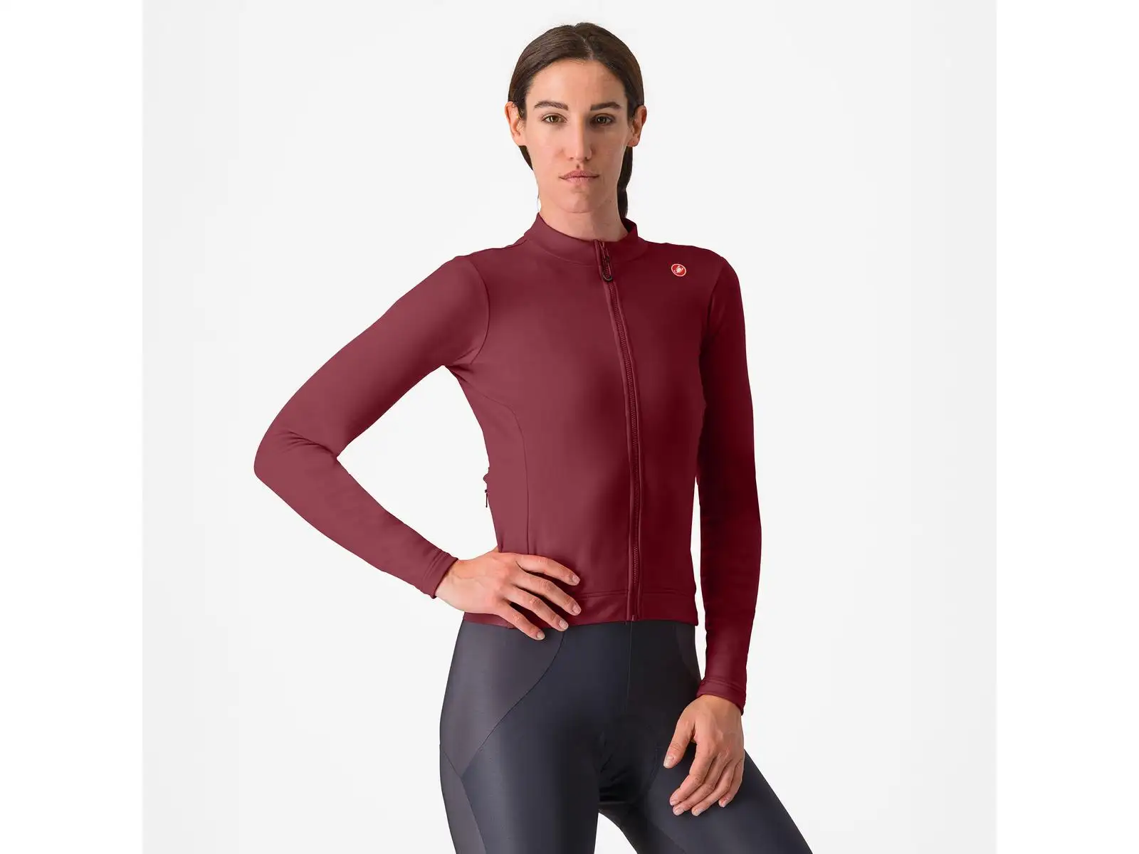 Castelli Espresso Thermal dámsky dres Deep Bordeaux