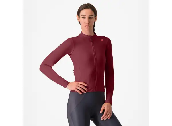Castelli Espresso Thermal dámsky dres Deep Bordeaux