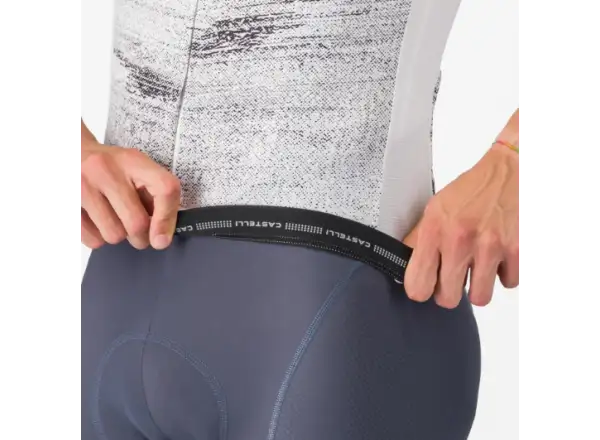 Castelli Stratus Logo pánsky dres krátky rukáv White/Smoky Gray