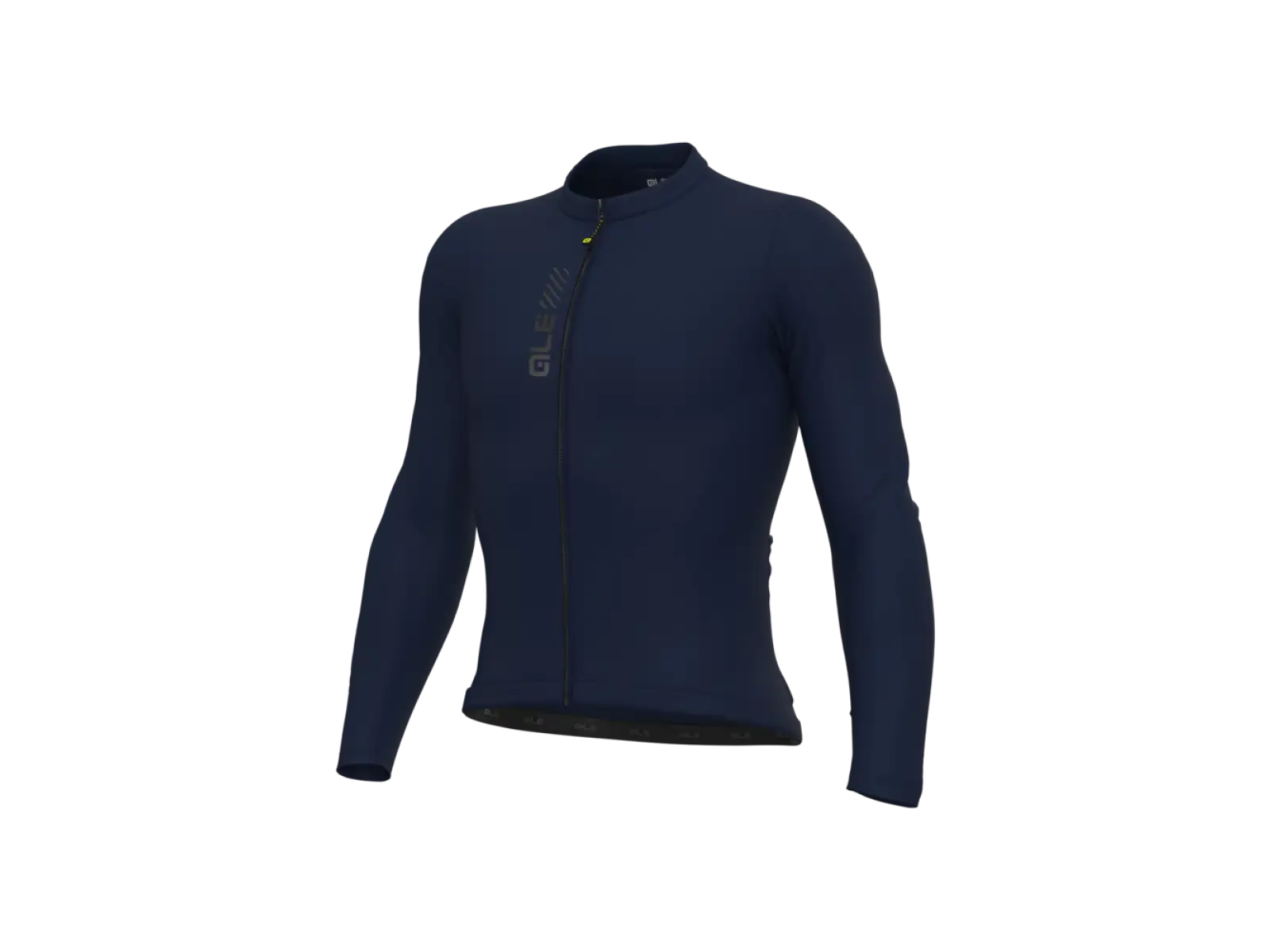 Alé Pragma Color Block pánsky cyklistický dres dlhý rukáv Navy Blue