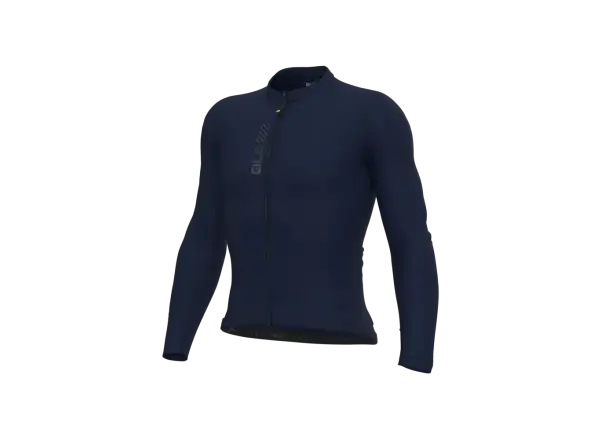 Alé Pragma Color Block pánsky cyklistický dres dlhý rukáv Navy Blue