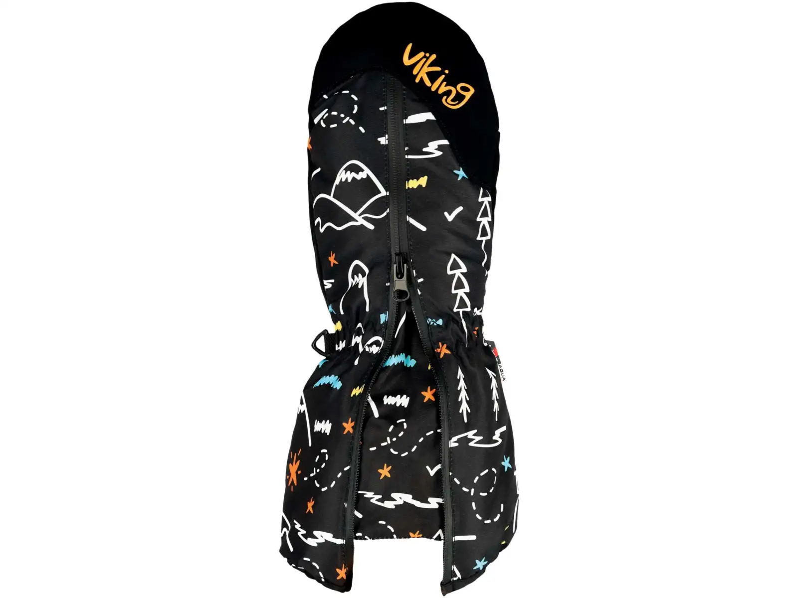Viking Snoppy detské rukavice čierna