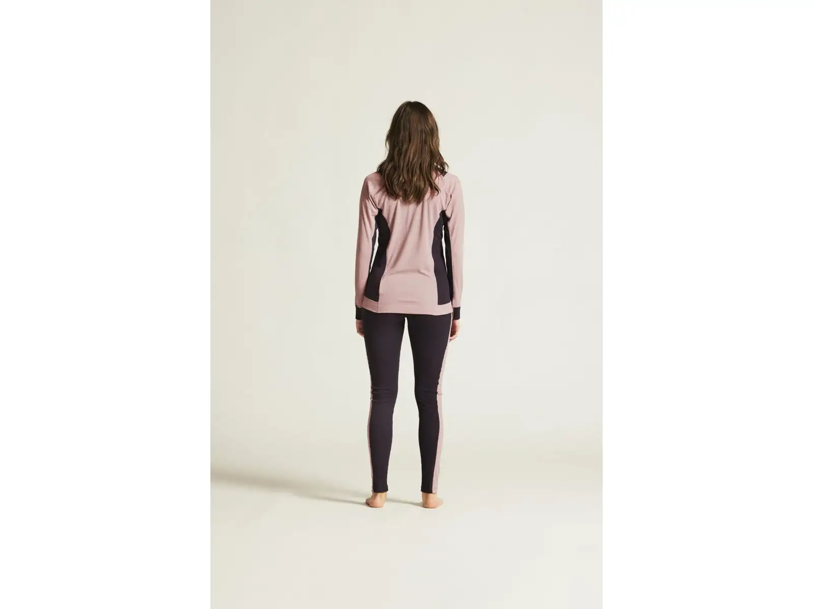 Craft Core Dry Baselayer dámska súprava tričko dlhý rukáv+nohavice ružová