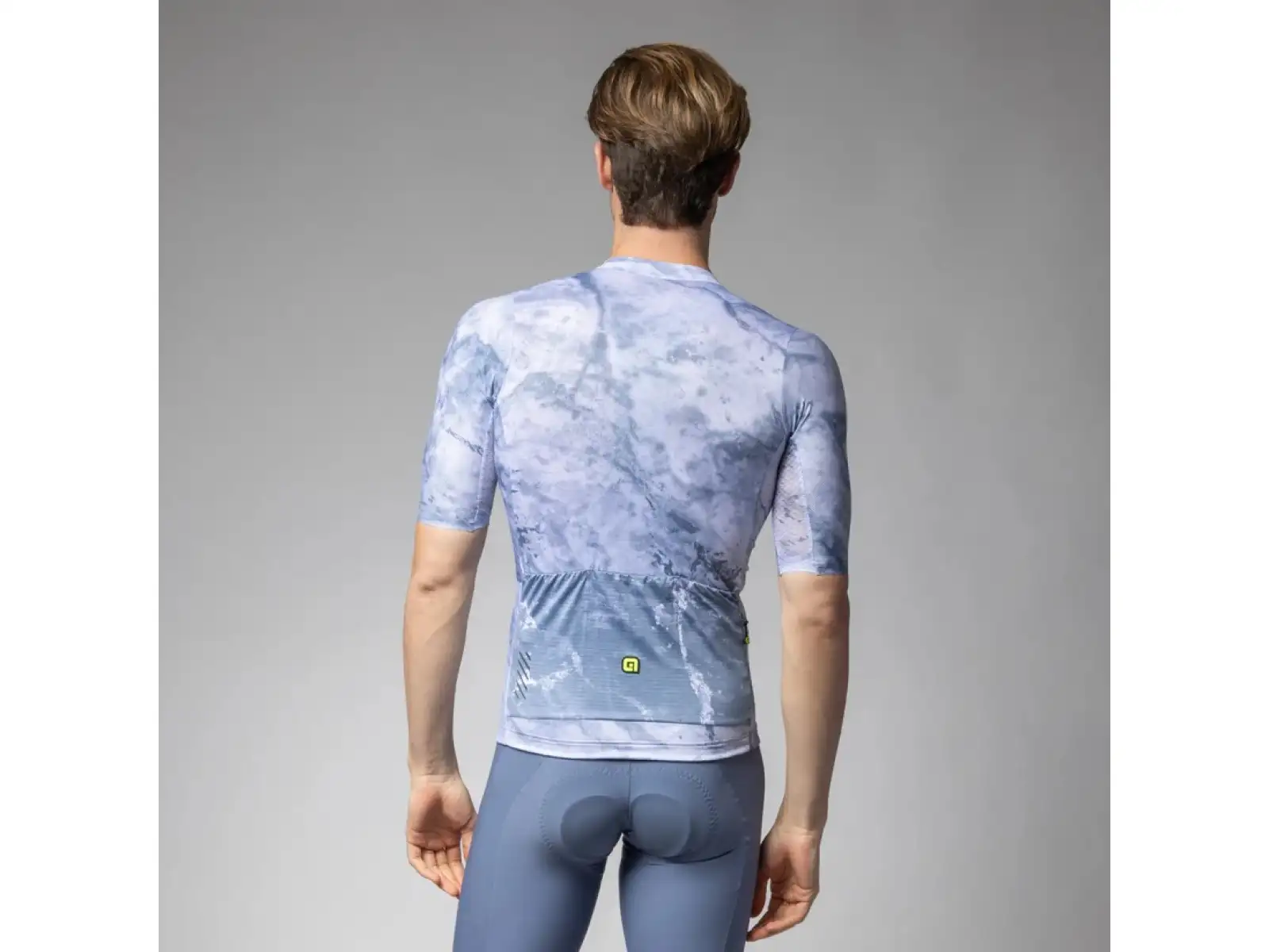 Alé PR-E Marble pánsky dres krátky rukáv Steel Blue