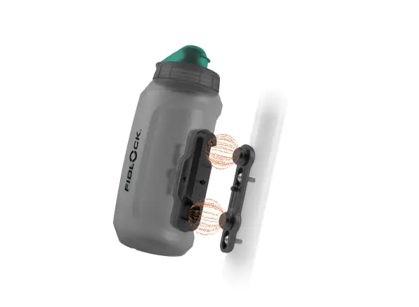 Fidlock Twist set antibakteriálna fľaša Smoke 750 ml + základňa na rám