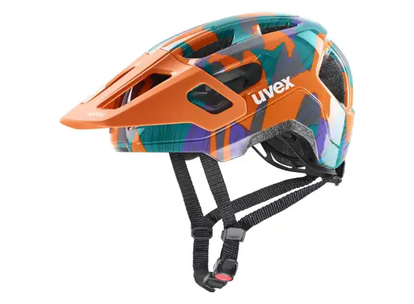 Uvex React JR detská prilba Papaya Camo
