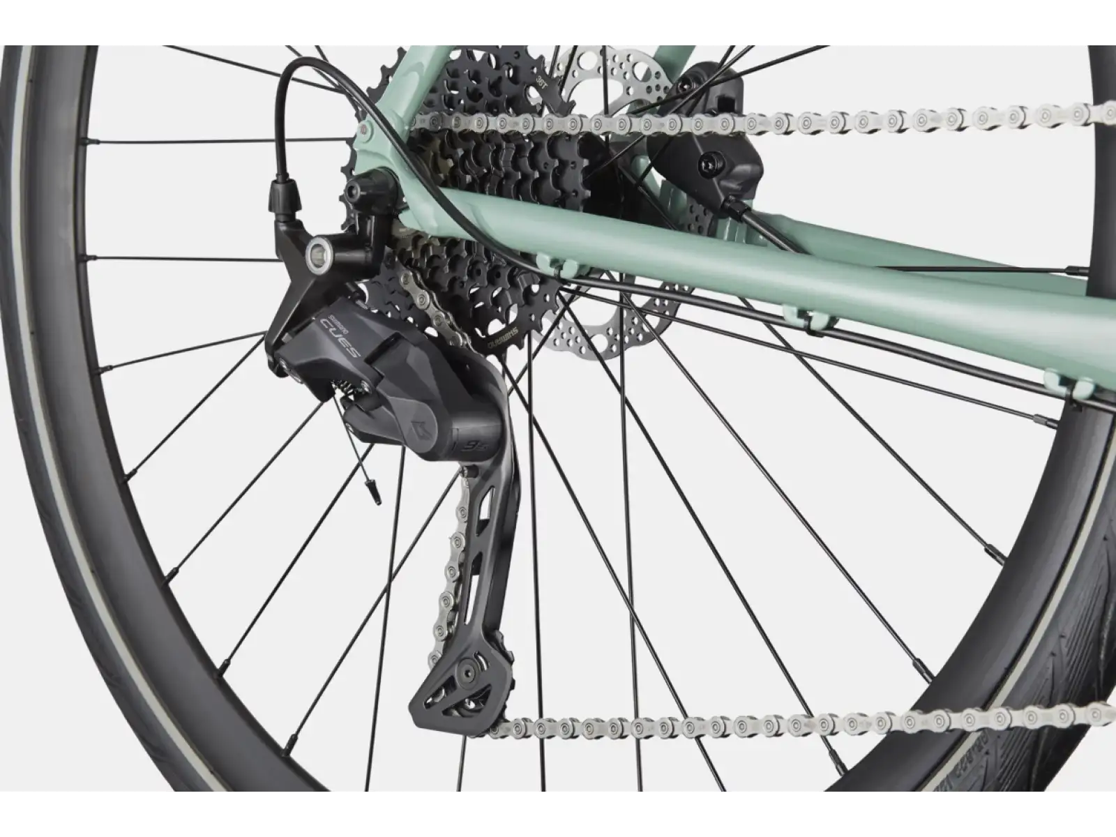Cannondale Quick 3 Remixte Step-thru trekingový bicykel Sage