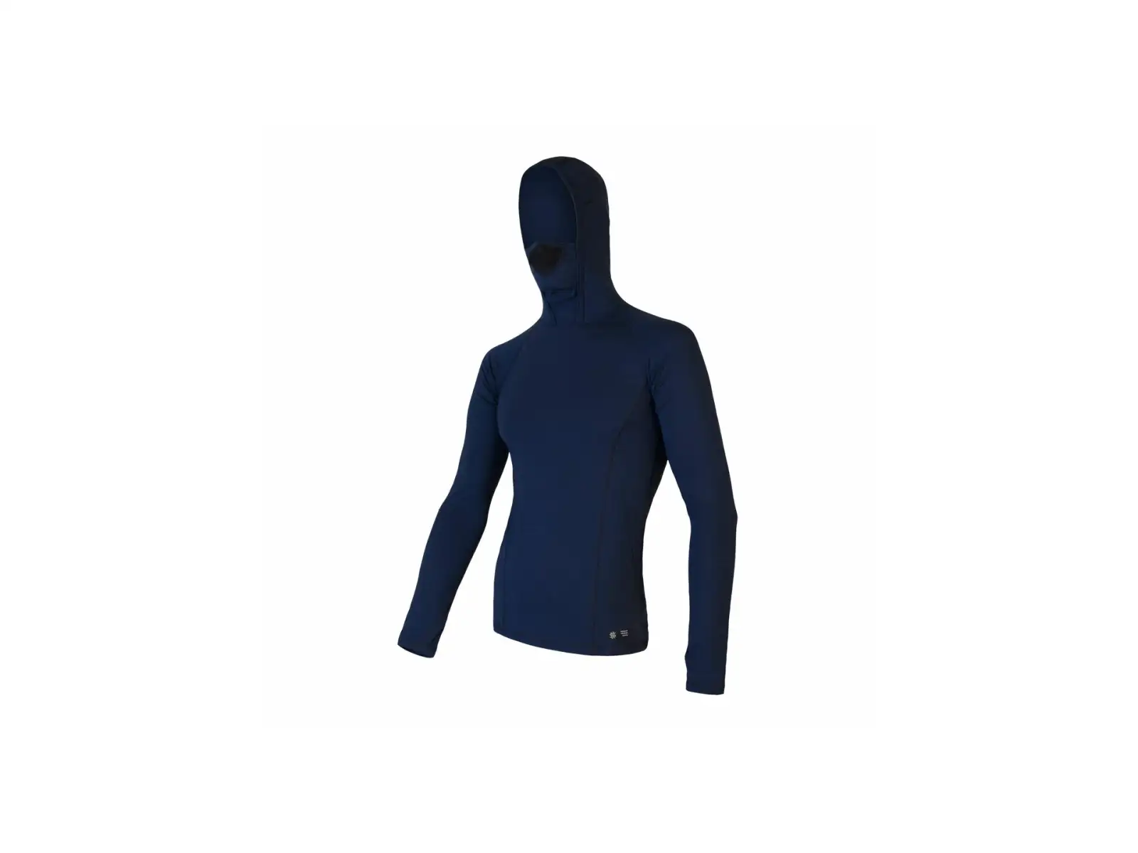 Sensor Merino DF pánske tričko dlhý rukáv s kapucňou Deep Blue