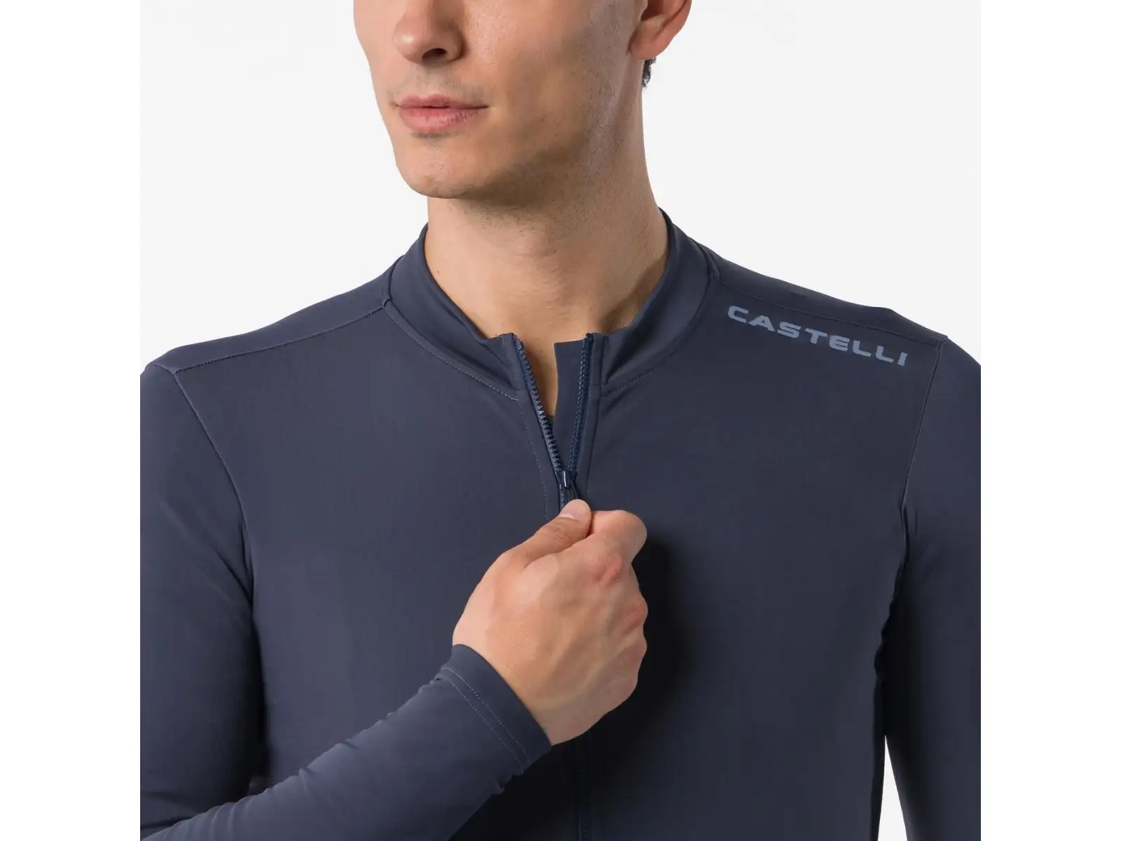 Castelli Espresso Thermal 2 pánsky dres dlhý rukáv Twilight blue