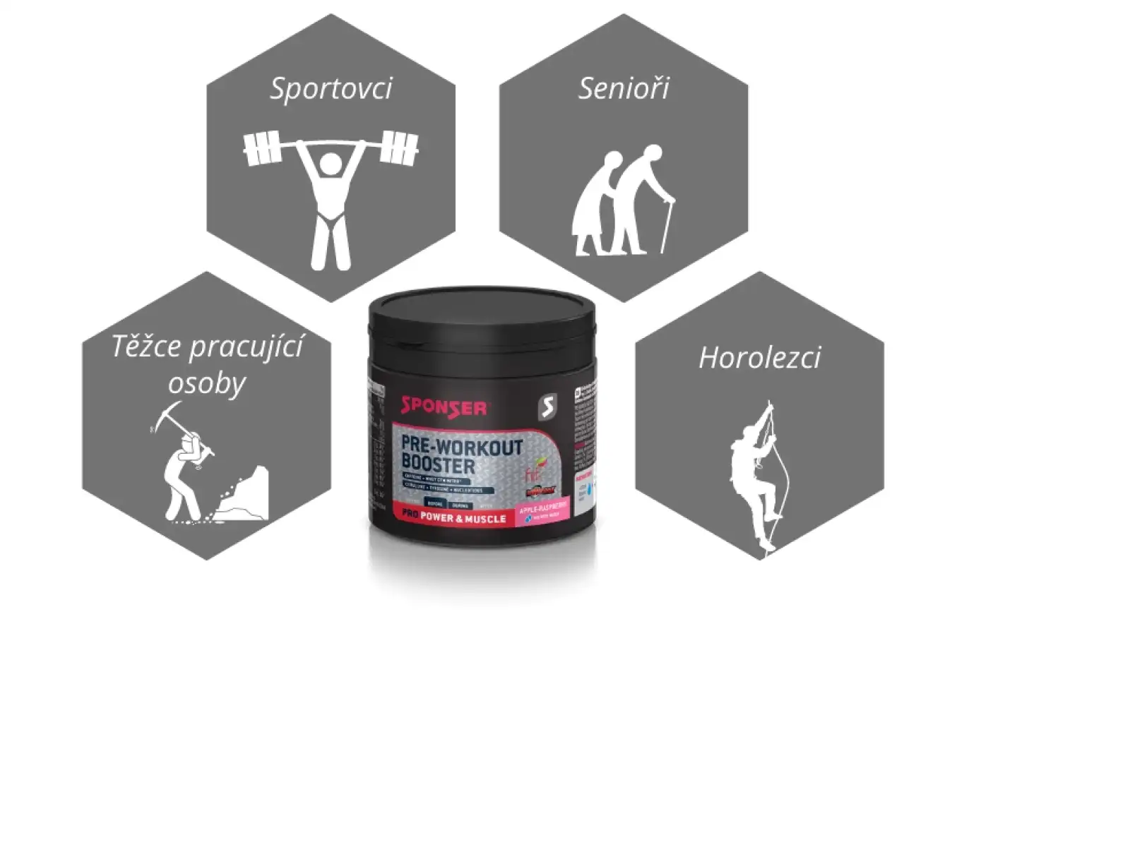 Predtréningový booster Sponser Pre-workout Booster (256 g)