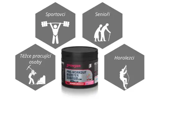 Predtréningový booster Sponser Pre-workout Booster (256 g)