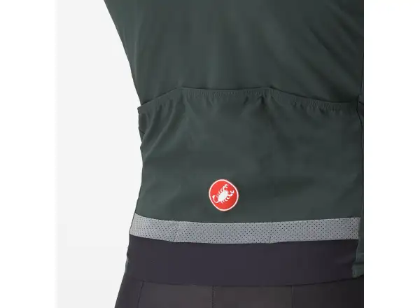 Castelli Beta RoS pánska bunda Rover Green/Red Orange