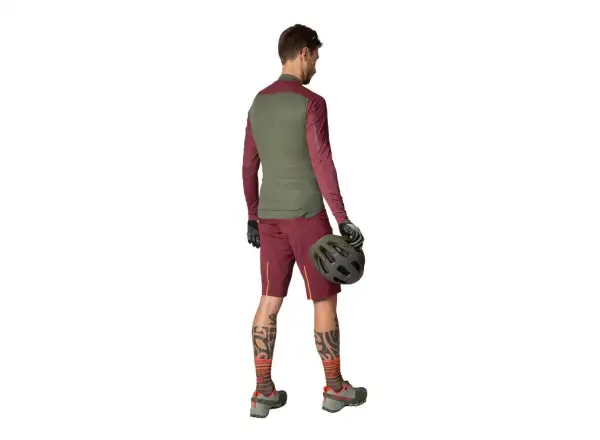 Dynafit Ride Light Dynastretch pánske cyklistické kraťasy bez vložky Burgundy