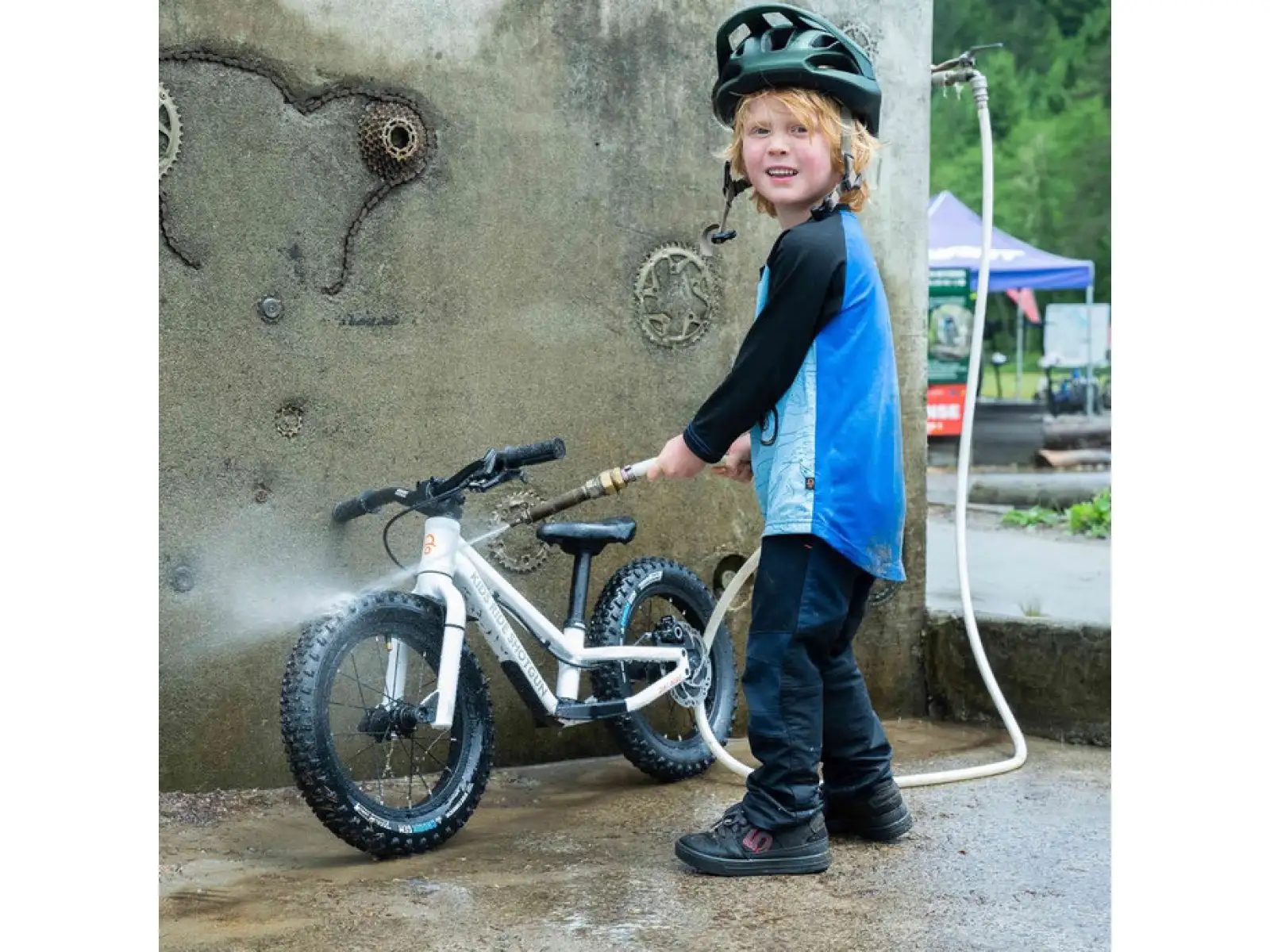 Kids Ride Shotgun Dino Windproof detský dres dlhý rukáv