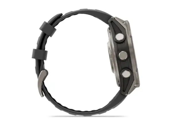 Garmin fenix 8 Pro 47 mm, AMOLED Sapphire, Titanium so silikónovým remienkom Graphite/Black