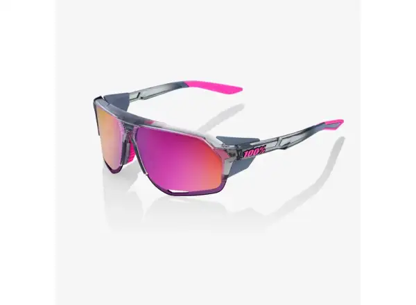 100% Norvik športové okuliare Polished Translucent Grey/Purple Multilayer