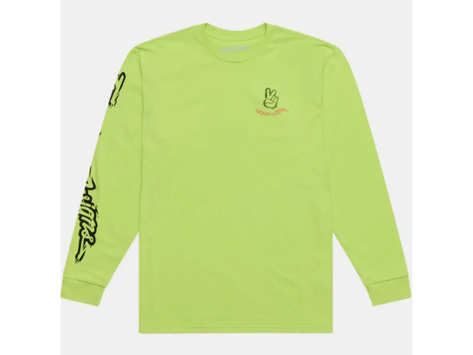 Troy Lee Designs Peace Out pánske tričko dlhý rukáv Glo Yellow