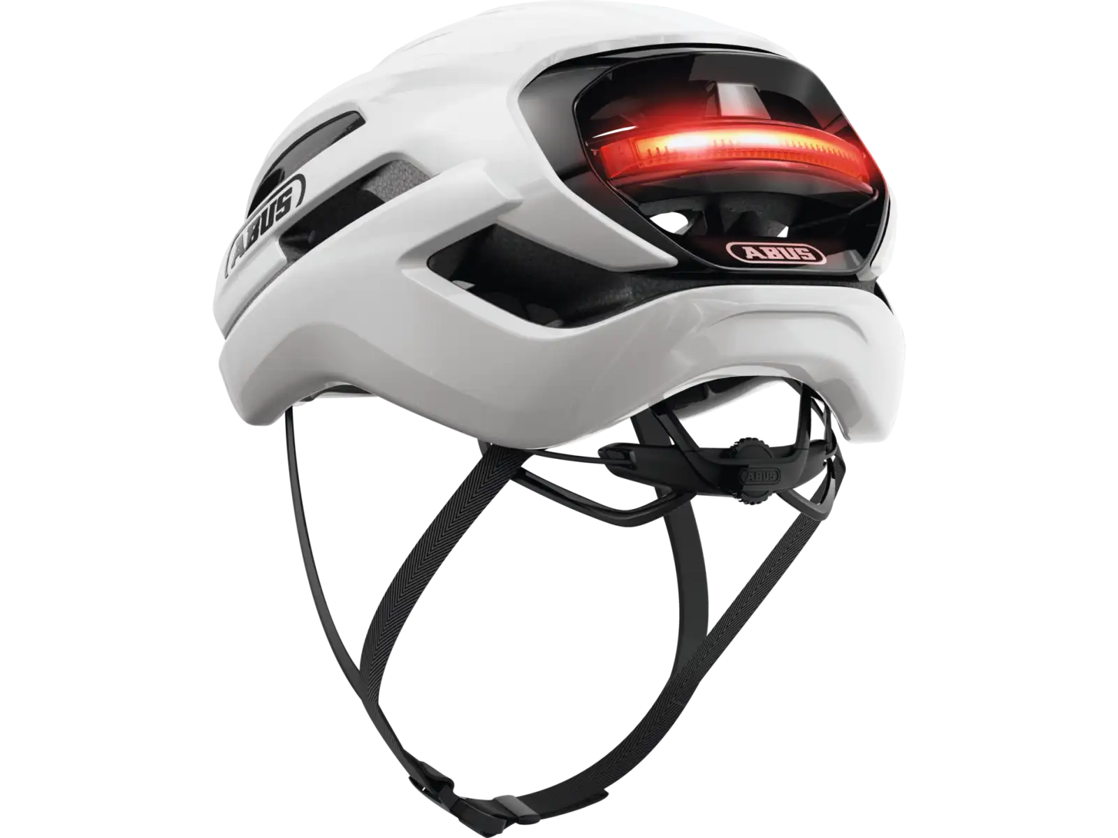 Abus Taipan LED gravel prilba Shiny White