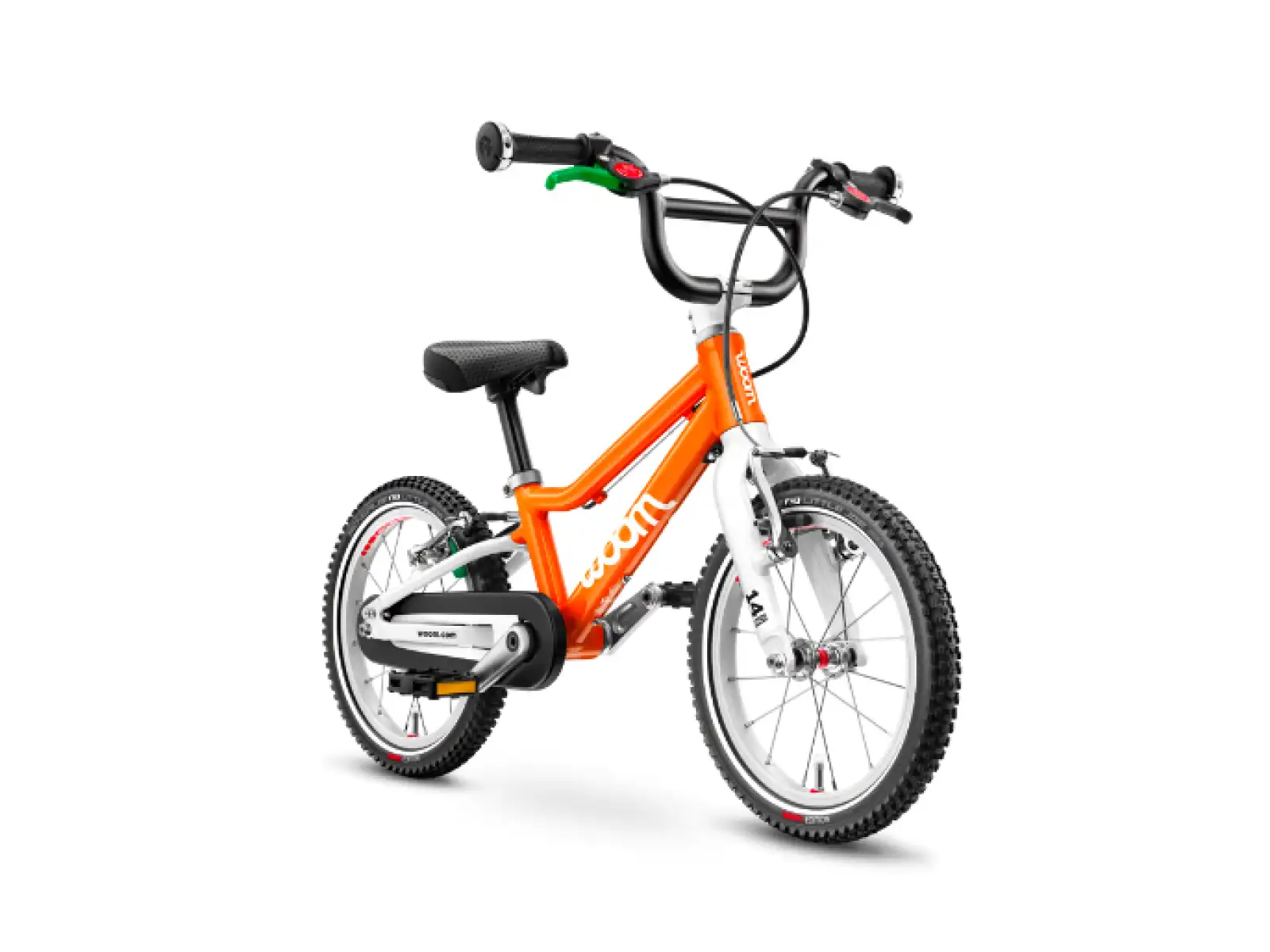 Woom 2 Flame Orange 14 detský bicykel