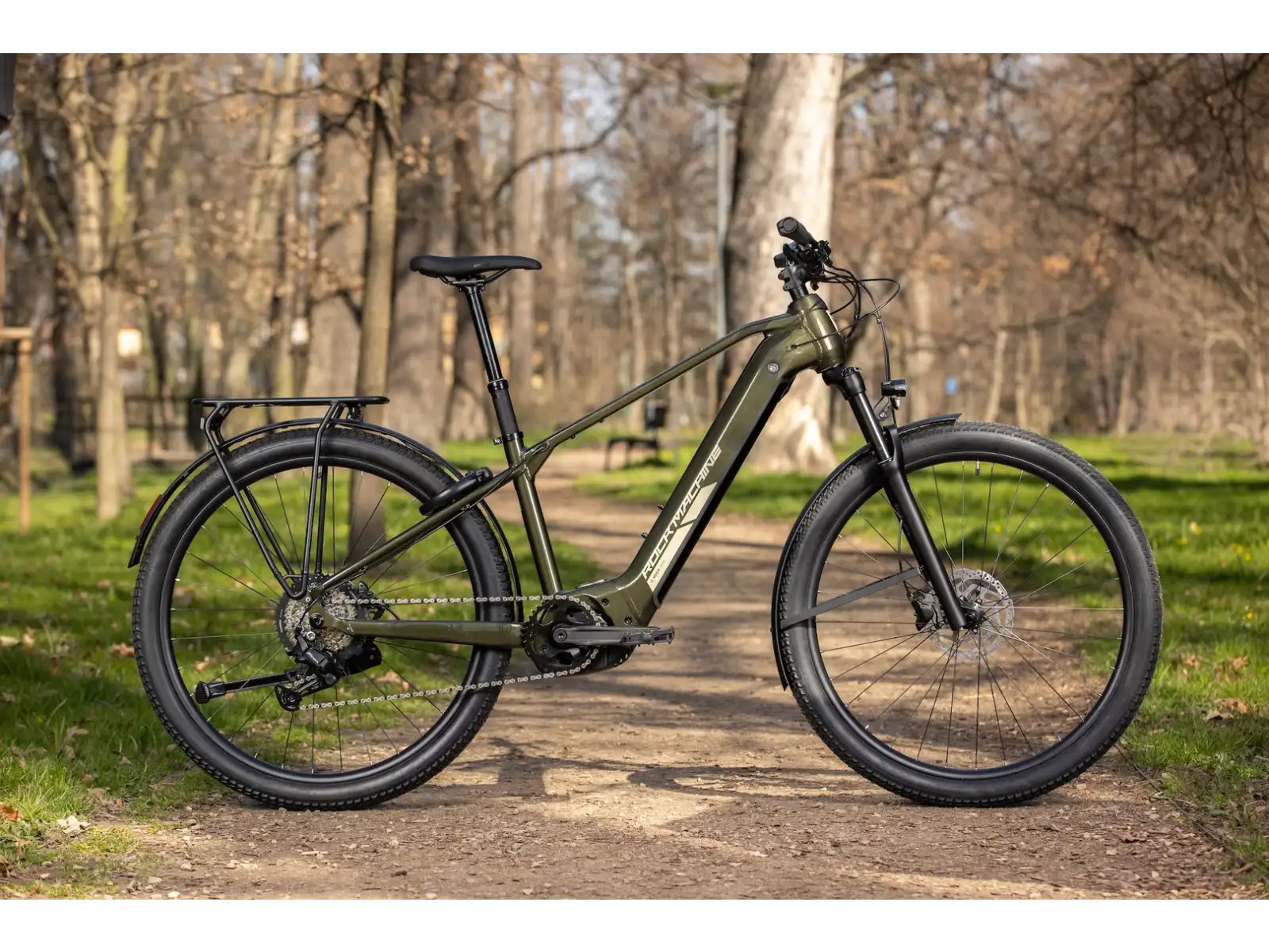 Rock Machine eBlizz B70T horský elektrobicykel Gloss Dark Forest