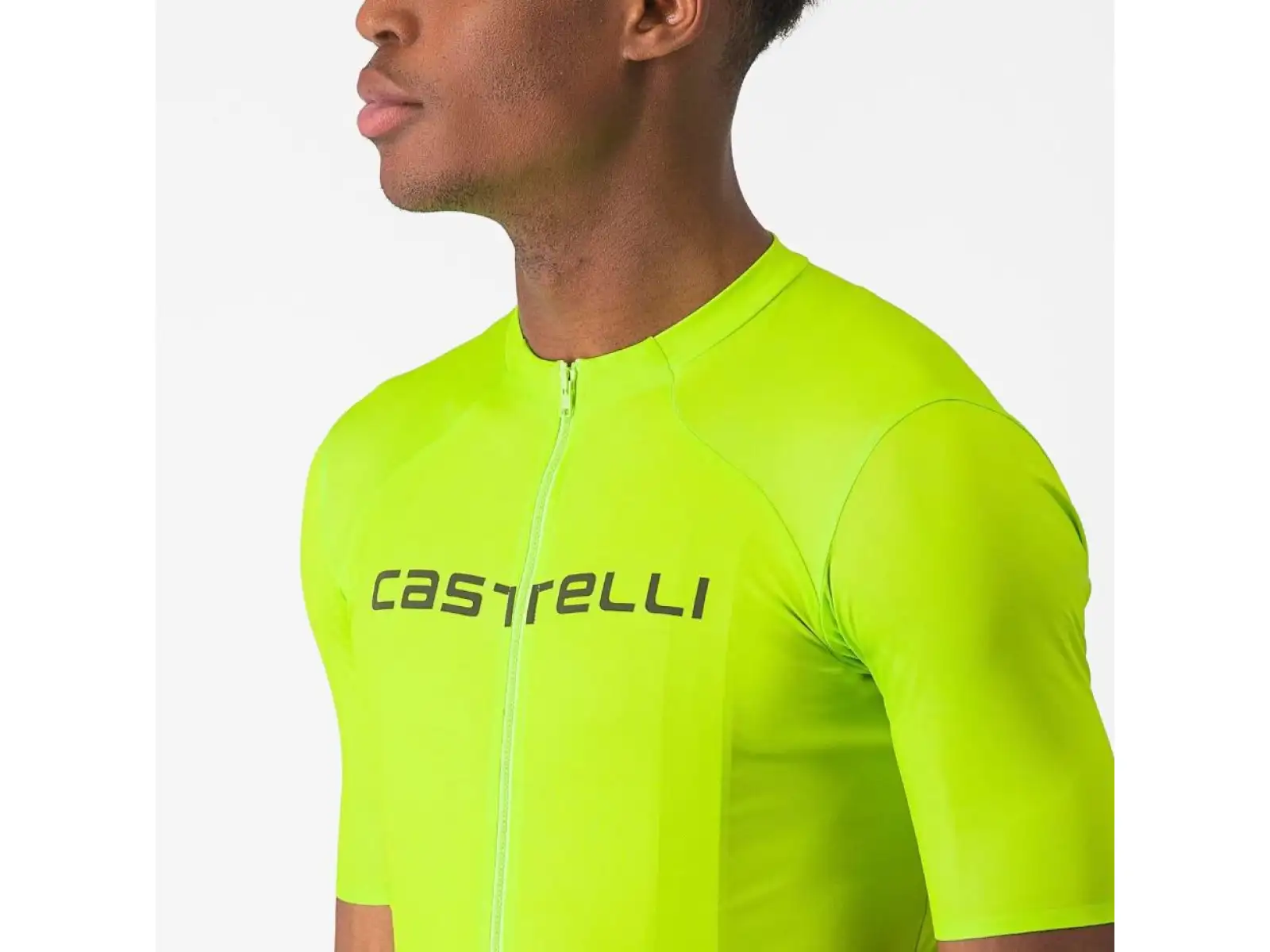 Castelli Elements pánsky dres krátky rukáv Electric Lime