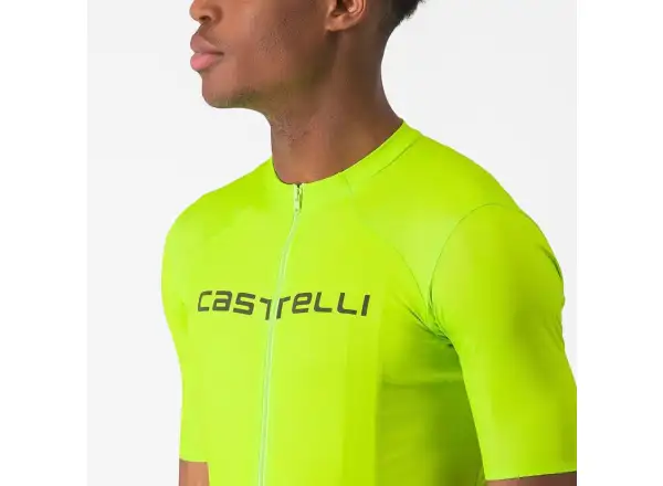 Castelli Elements pánsky dres krátky rukáv Electric Lime