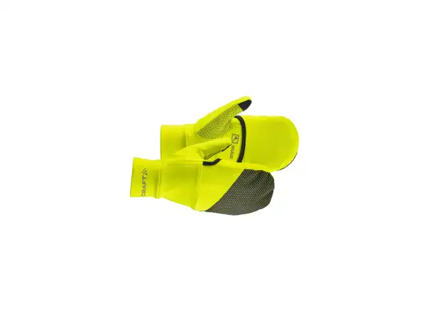 Craft ADV Lumen Hybrid bežecké rukavice žltá