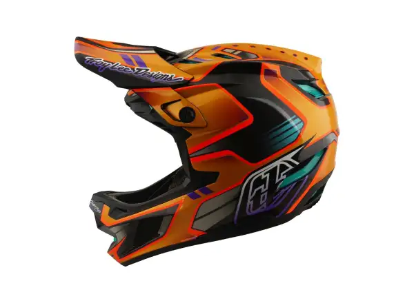 Troy Lee Designs D4 Carbon MIPS prilba Crest Gold