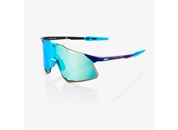 100% Hypercraft okuliare Matte Metallic Into the Fade/Blue Topaz Multilayer Mirror