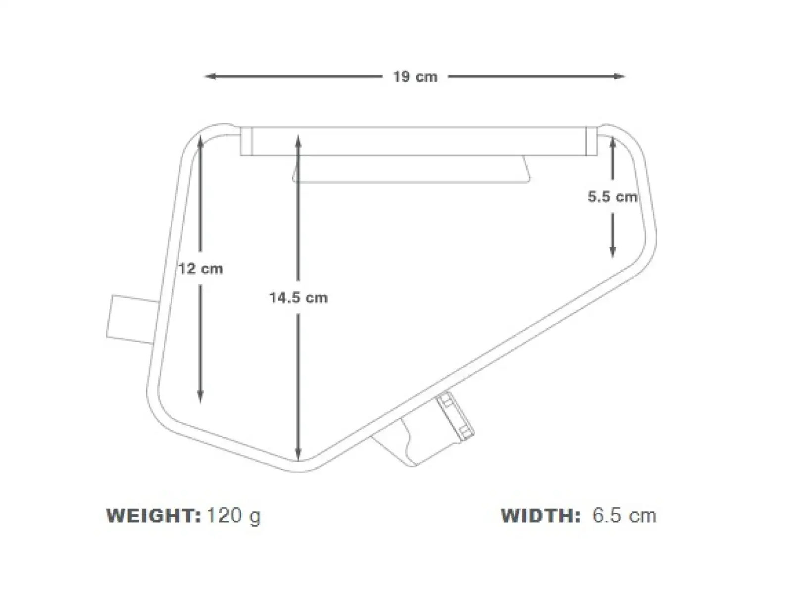 Apidura hydrovak pre rámové tašky 1,5 l
