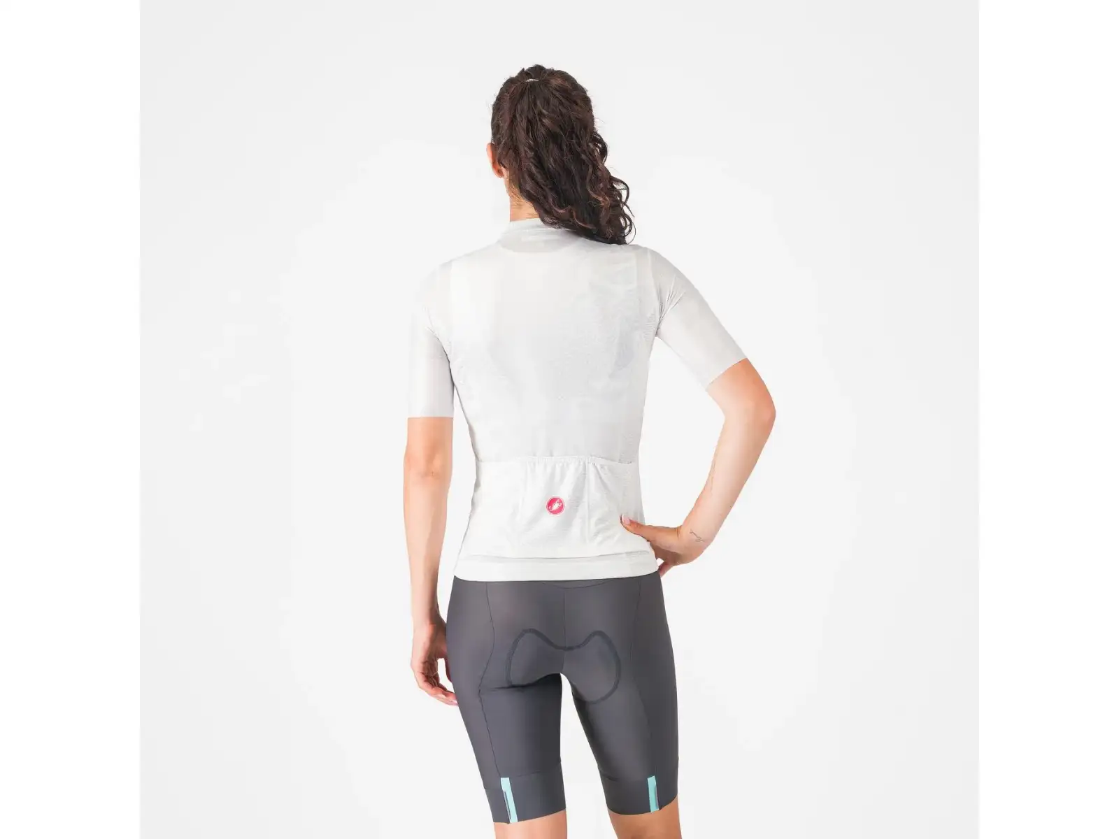 Castelli Prima 2 dámske kraťasy s vložkou Dark Gray/Pool Blue