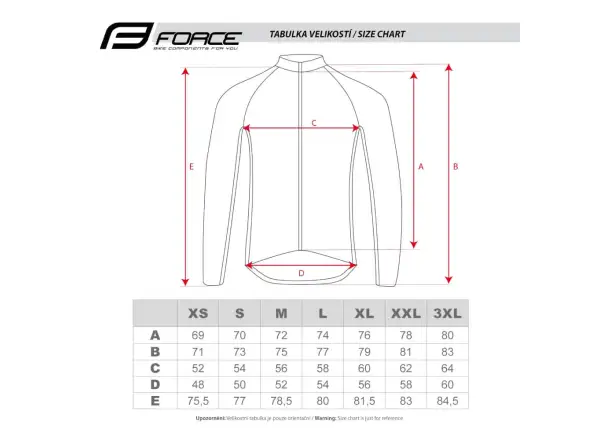 Force Reckless unisex dres dlhý rukáv čierna/oranžová