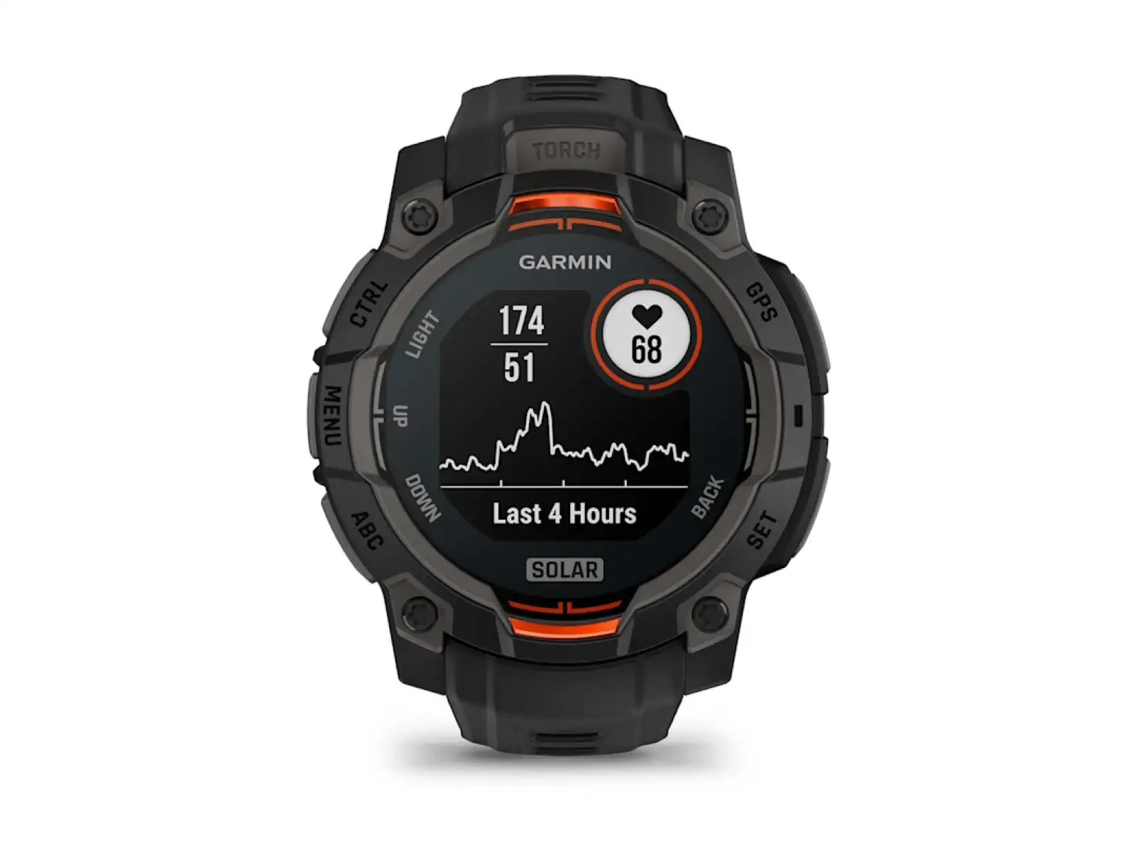 Garmin Instinct 3 Solar 45 mm smart hodinky čierna/čierny remienok