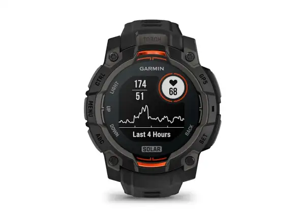Garmin Instinct 3 Solar 45 mm smart hodinky čierna/čierny remienok