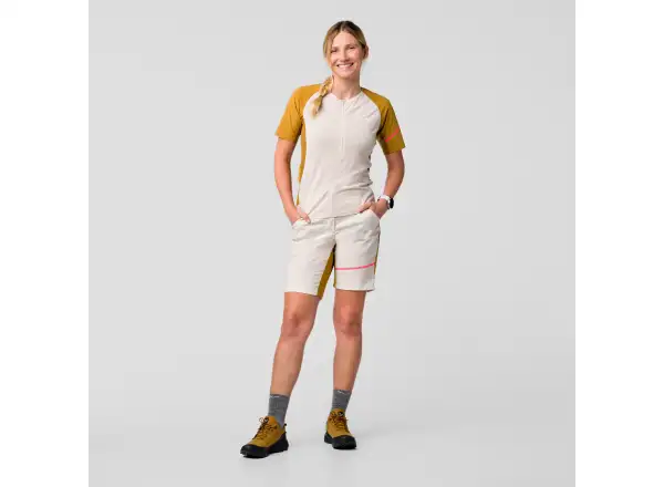 Salewa Vento AM HZT dámsky dres krátky rukáv Oatmeal