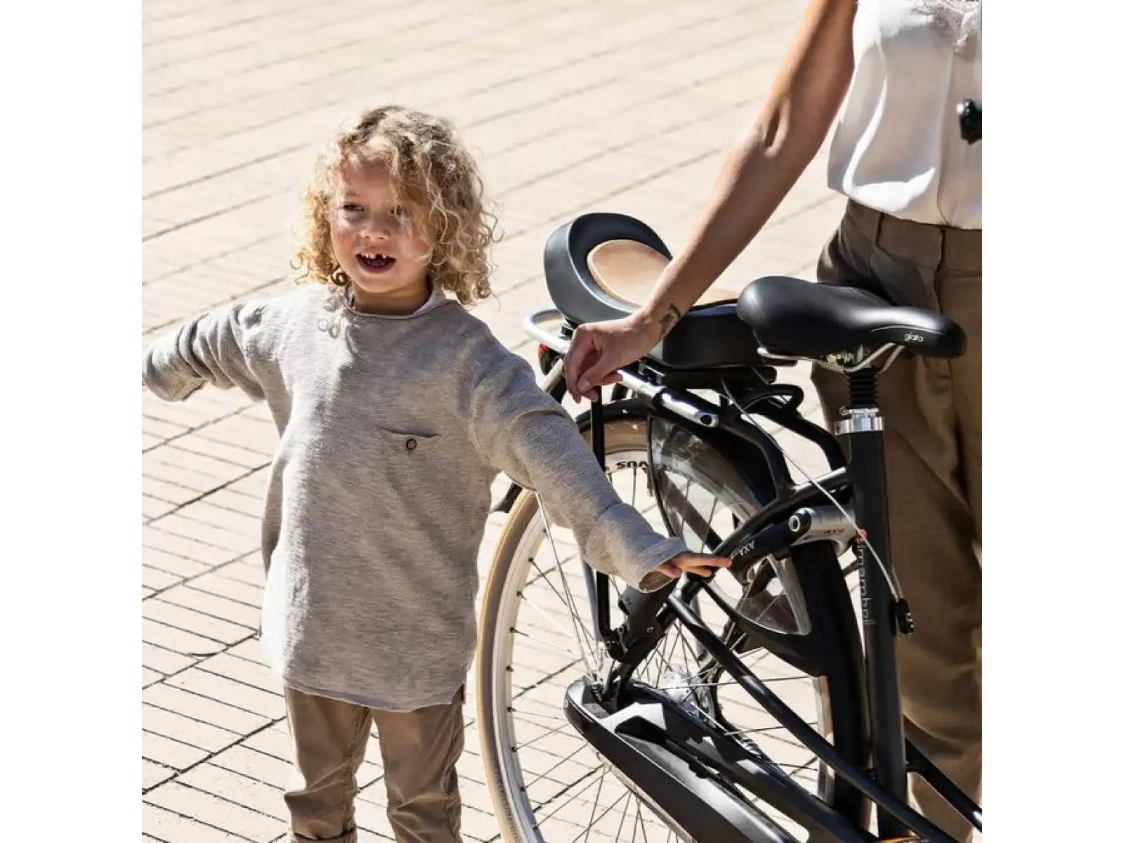 Urban Iki Junior zadná sedačka s adaptérom na nosič Bincho Black/Kurumi Brown