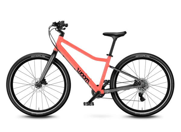 Woom 5 Explore detský bicykel 24" Neon Coral