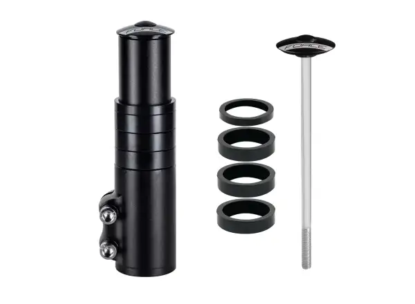 Force nadstavec redukcie vidlice 1 1/8''Al 132 mm čierna