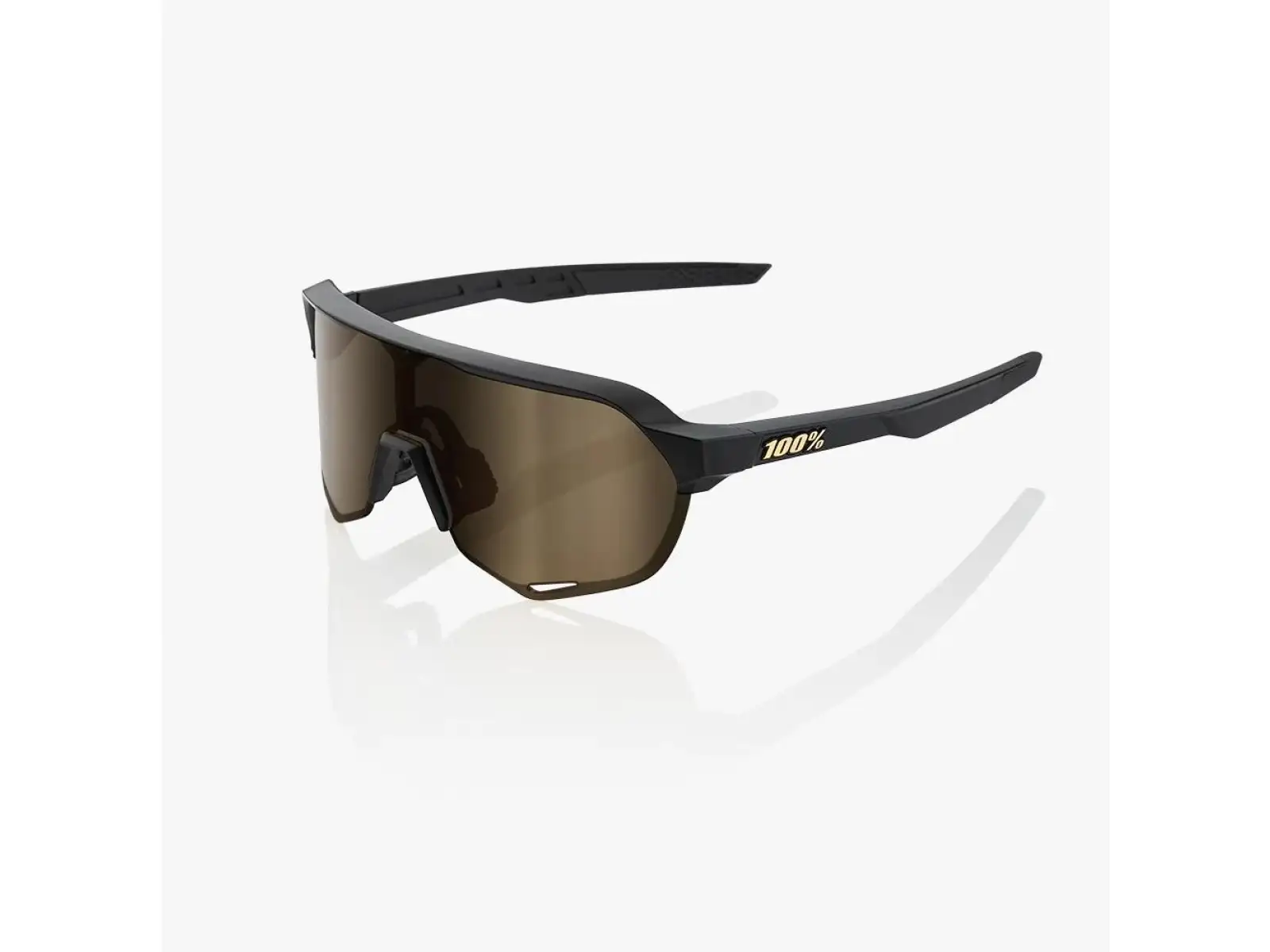 100% S2 športové okuliare Matte Black/Soft Gold